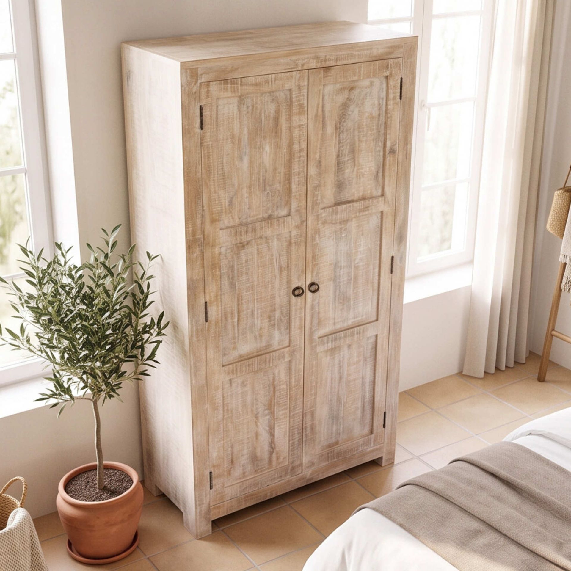 Armario Goa 90x40x180cm | Madera de Mango
