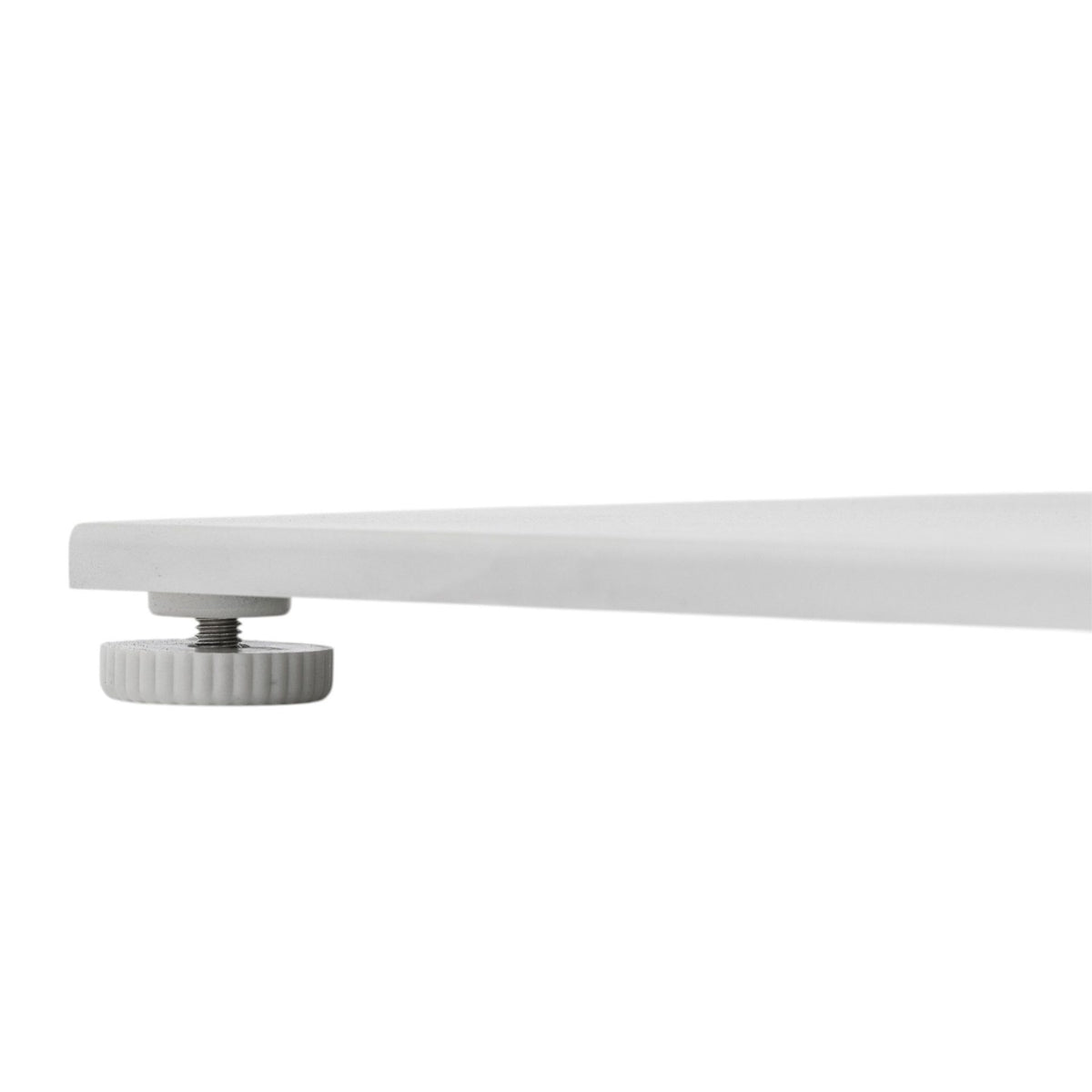Mesa alta bar Orick 160x70 cm aluminio blanco.