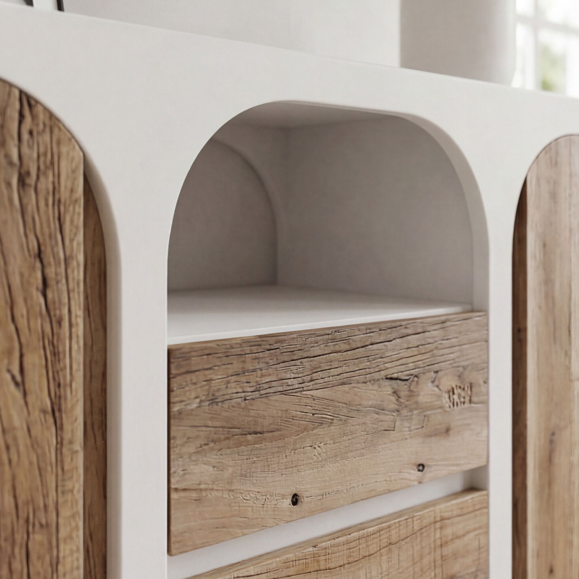 Aparador Eivissa 2 Puertas / 2 cajones 160X47X80cm | Madera reciclada Acacia | KUBU #