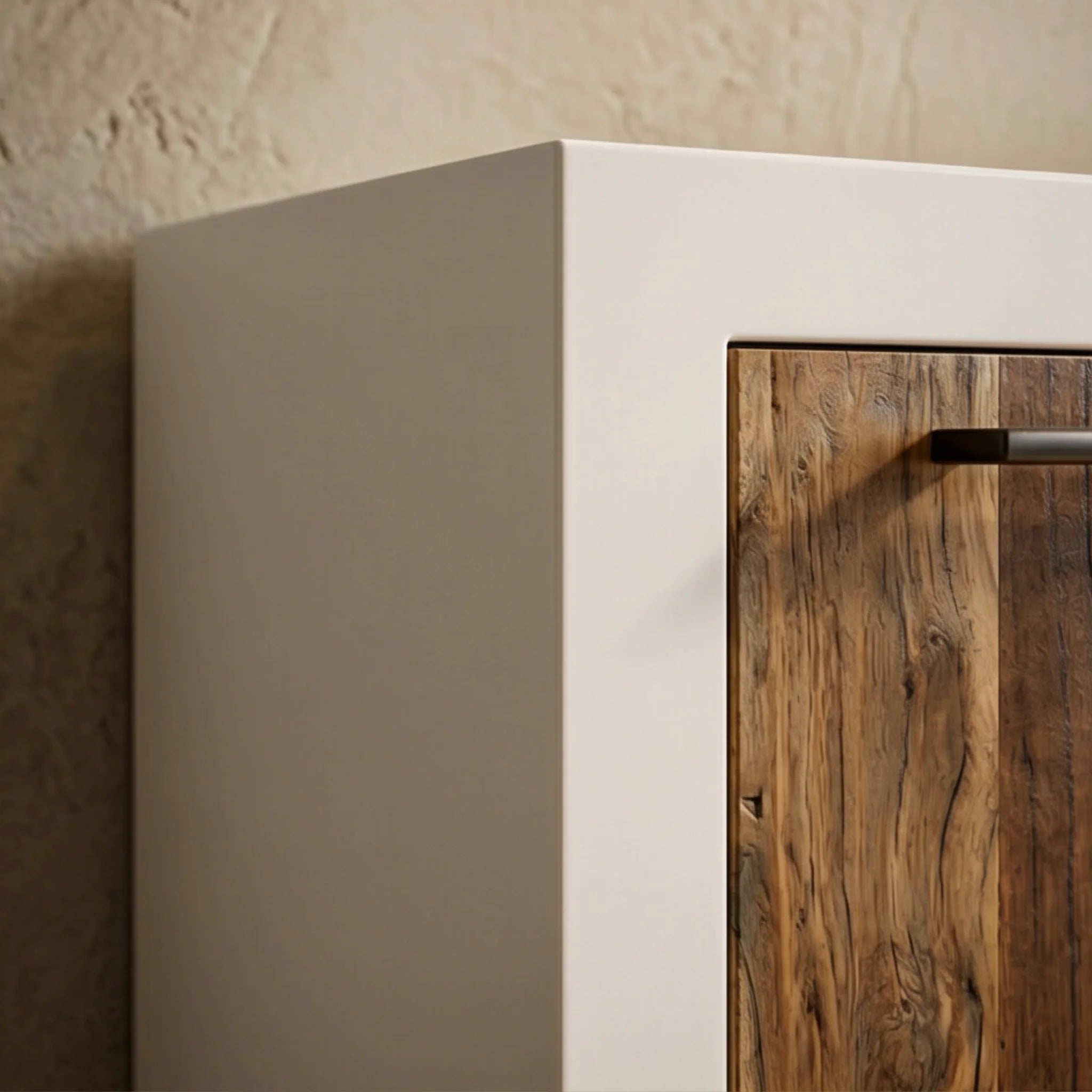 Aparador Mahón 4 Puertas 180x42x80cm | Madera reciclada Acacia | KUBU #