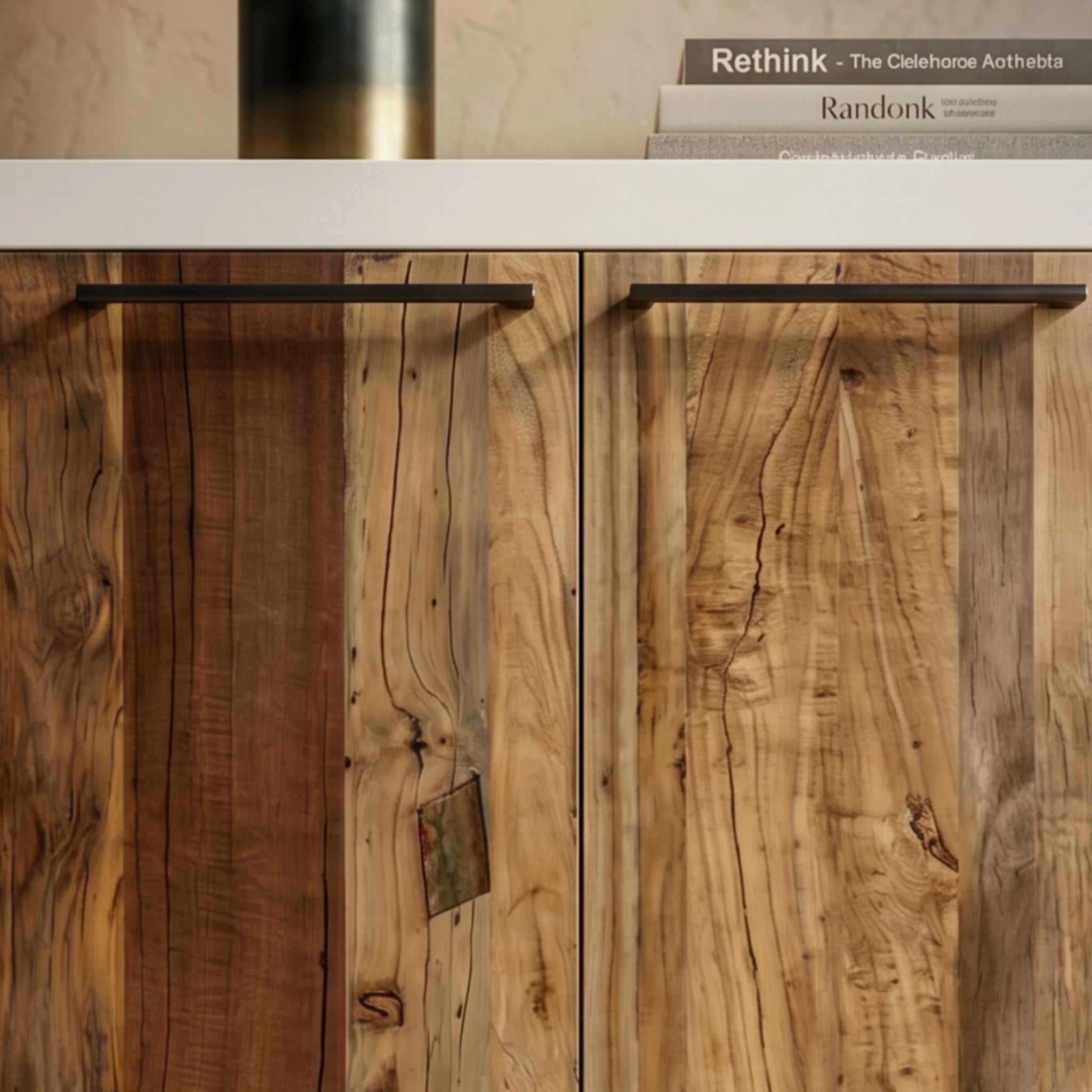 Aparador Mahón 4 Puertas 180x42x80cm | Madera reciclada Acacia | KUBU #