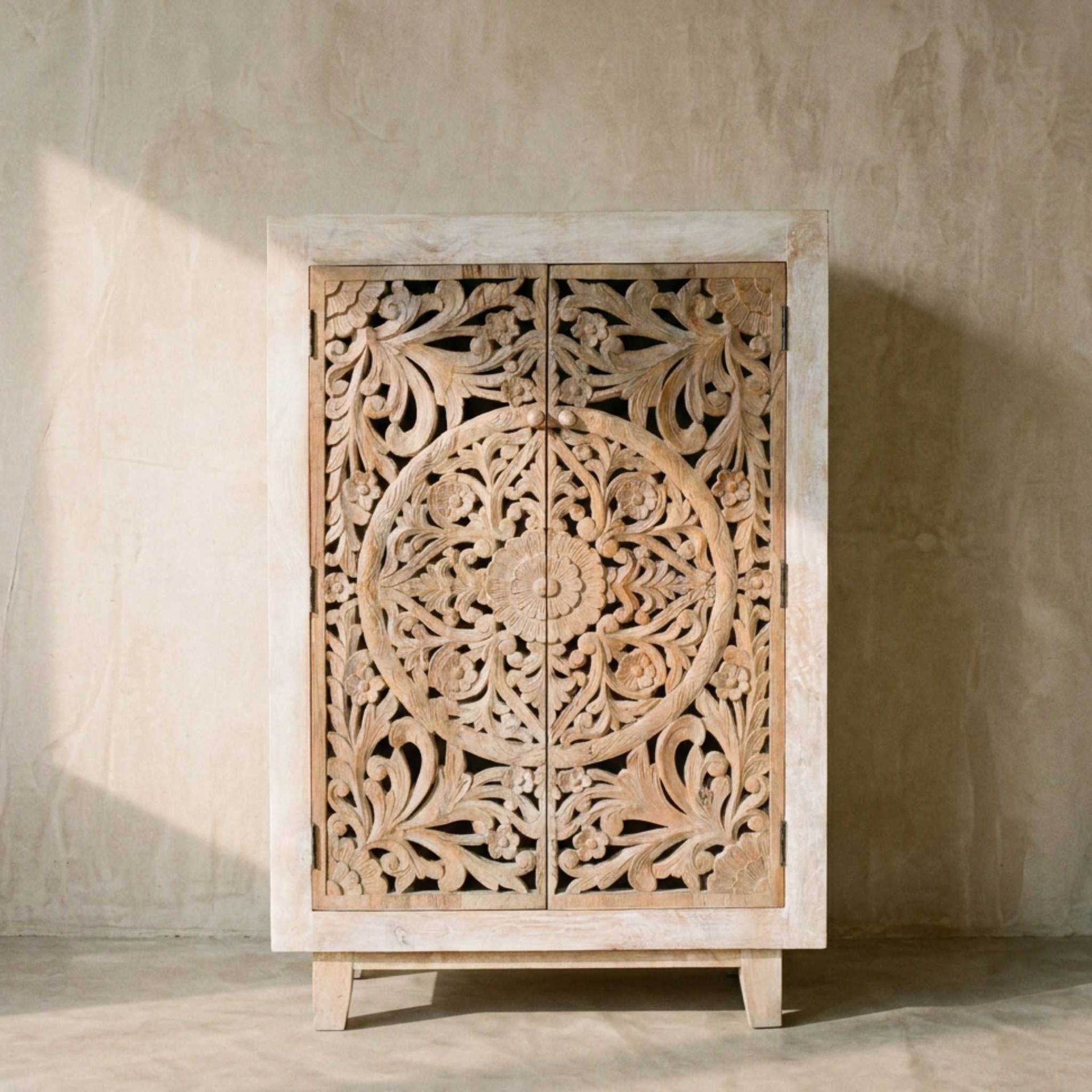Armario 2 puertas Borneo 80x40x125cm | Madera de Mango | KUBU #