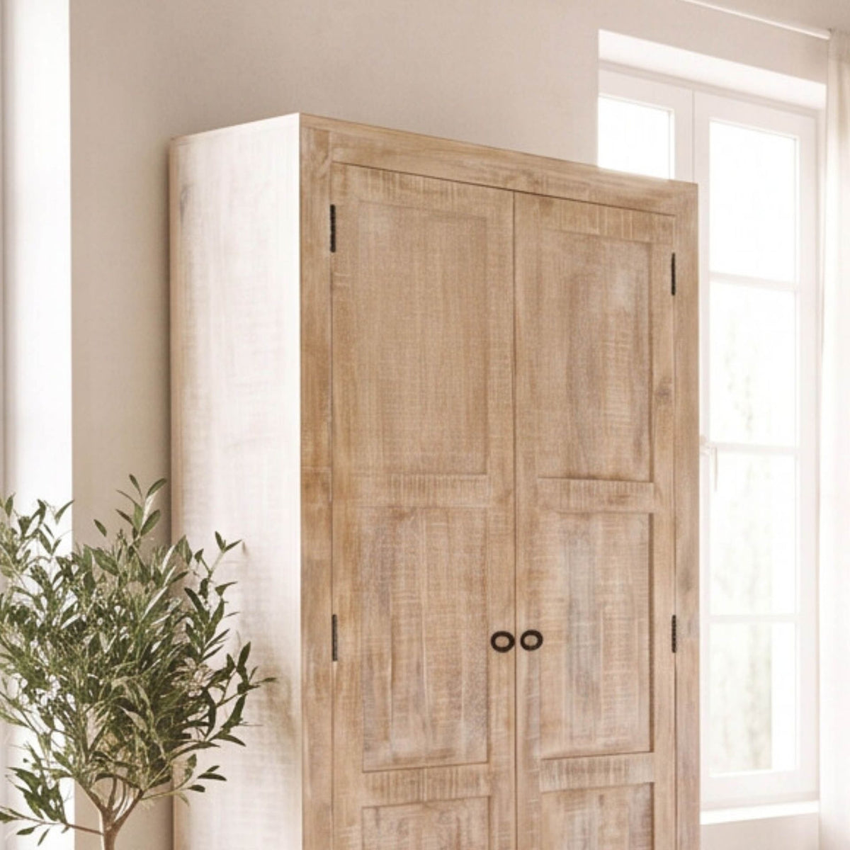 Armario Goa 90x40x180cm | Madera de Mango | KUBU #