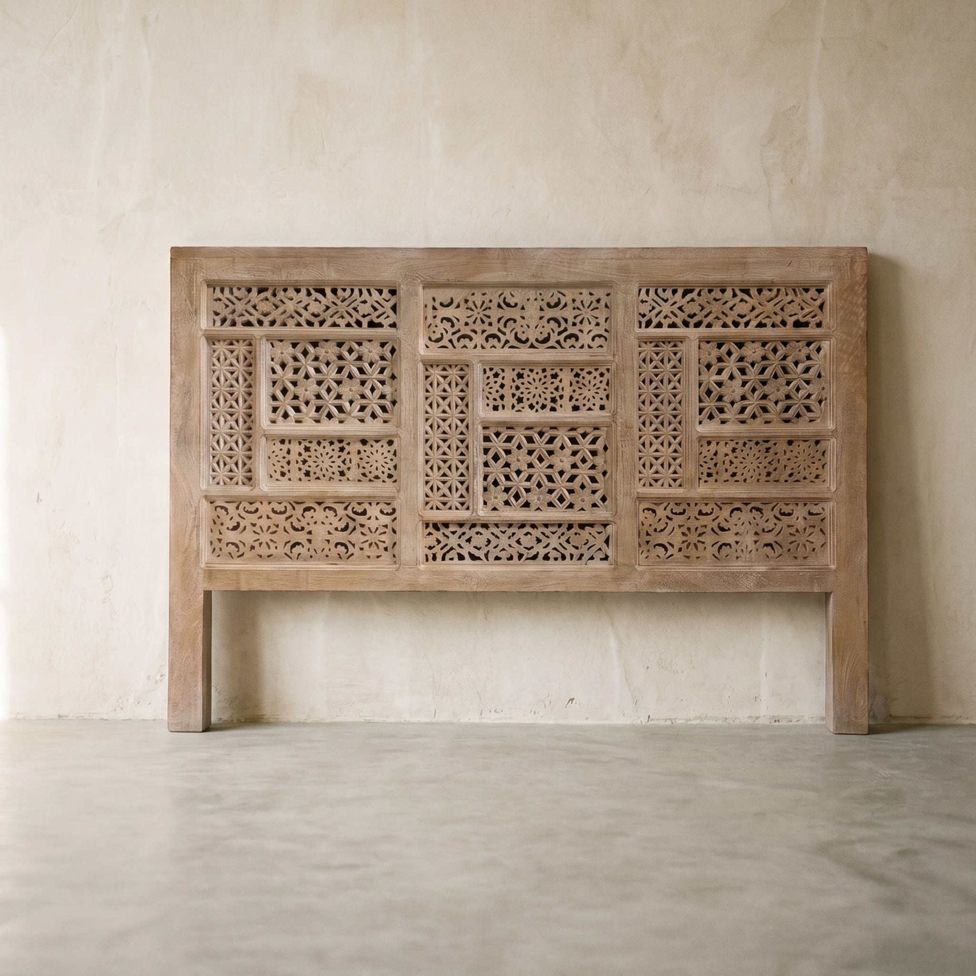 Cabecero Pawai | Diseño Artesanal madera de Mango | KUBU #