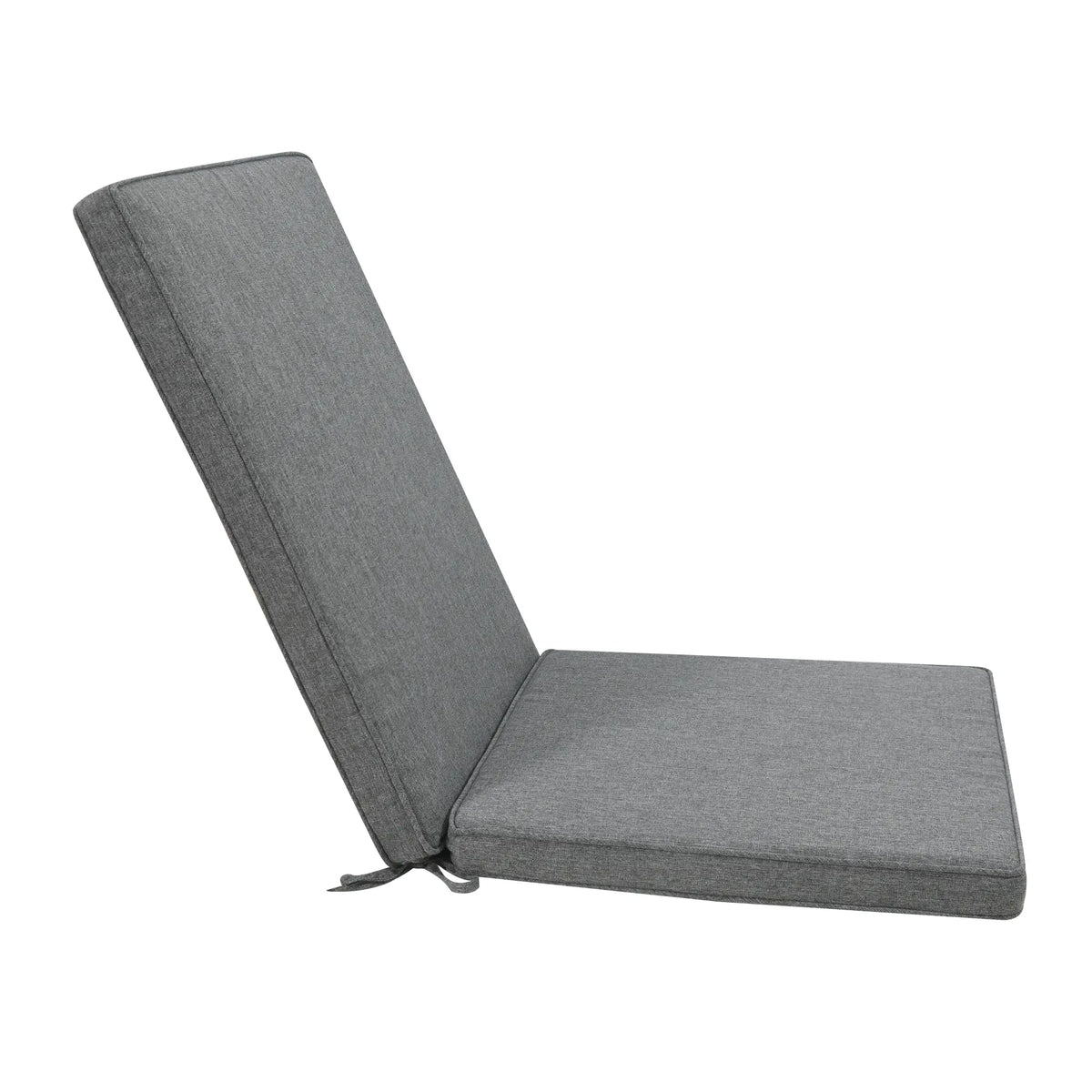 Cojín de asiento y respaldo alto 50x115x5 cm color gris oscuro. | KUBU #