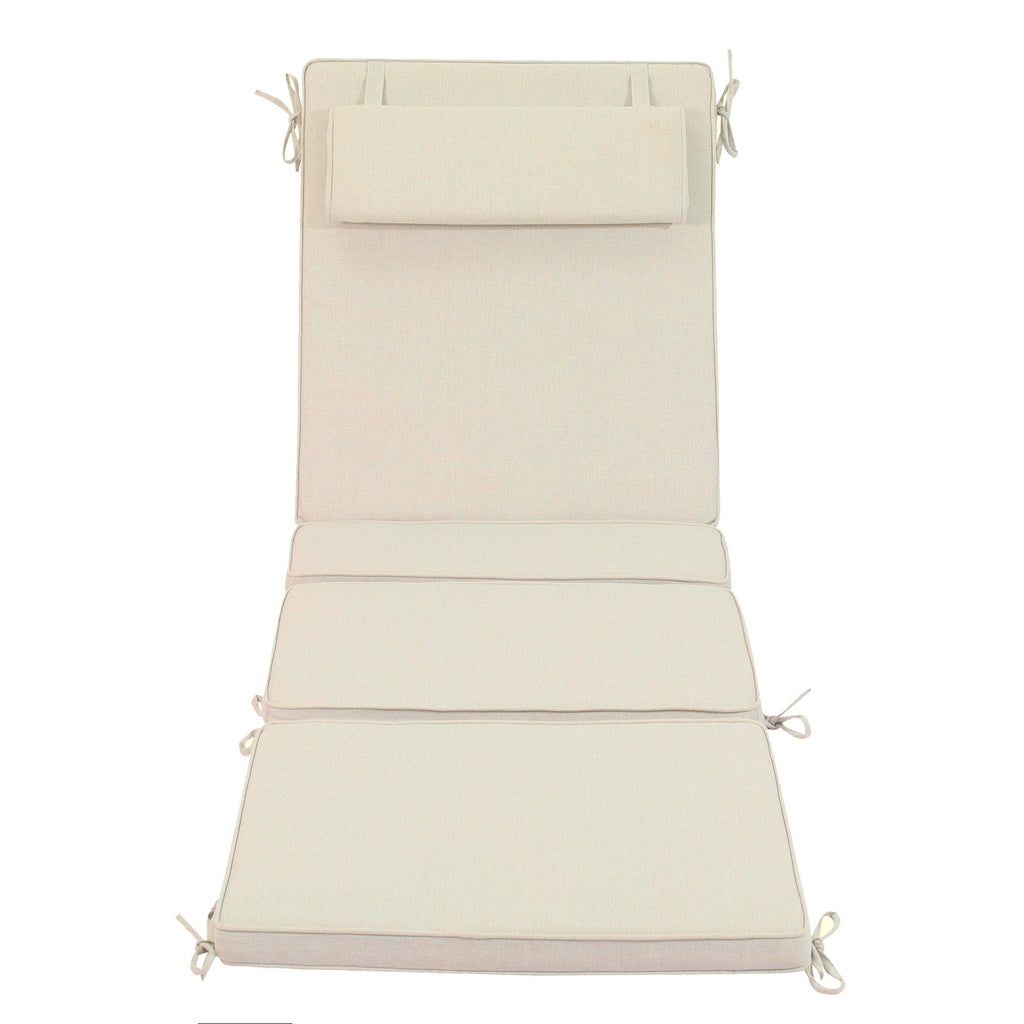 Cojín para tumbona Mati 50x192x5 cm color beige | Kubu #