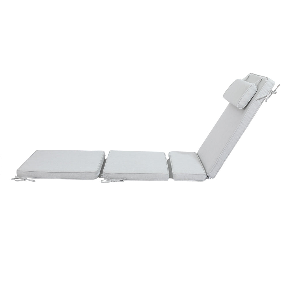 Cojín para tumbona Mati 50x192x5 cm color gris claro | Kubu #