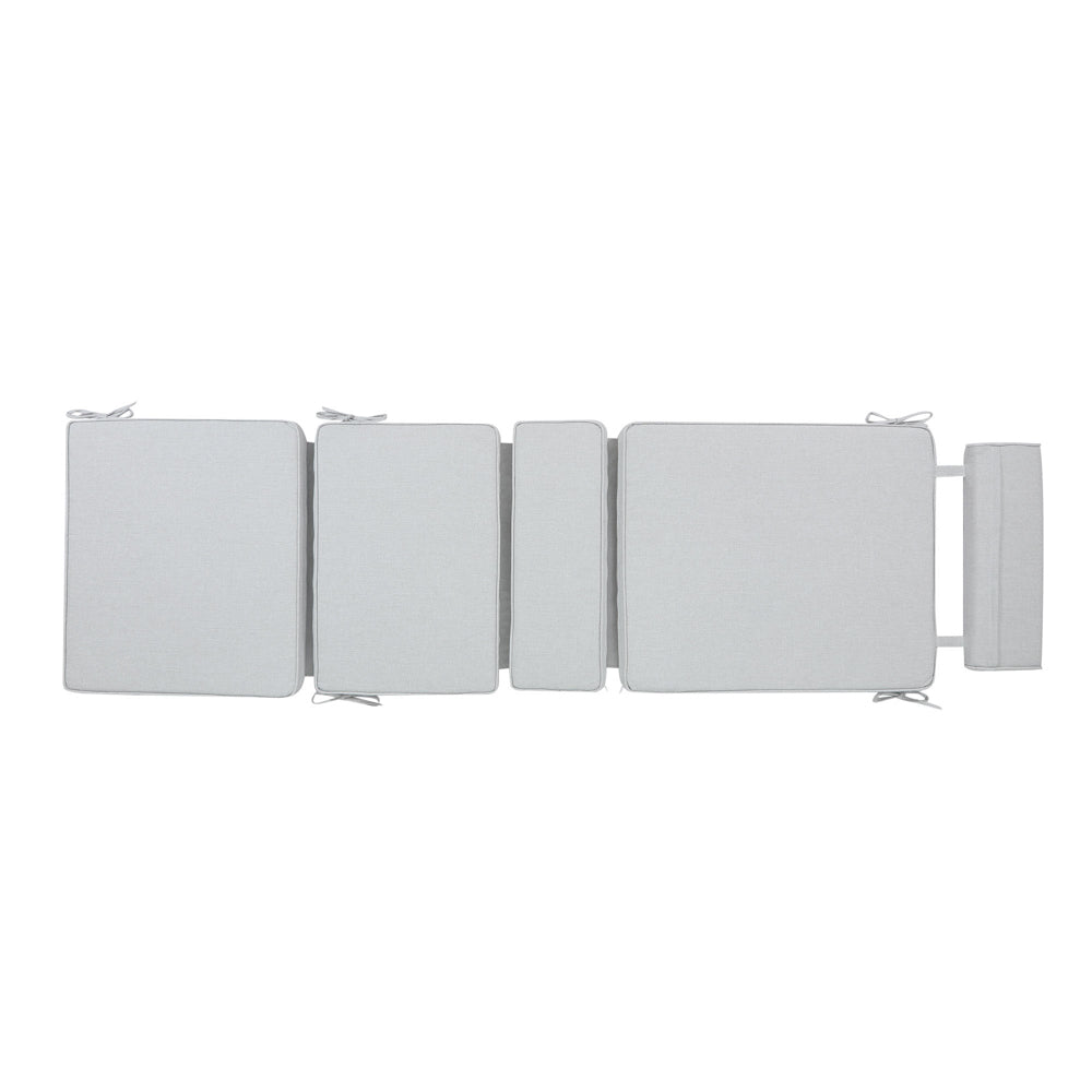 Cojín para tumbona Mati 50x192x5 cm color gris claro | Kubu #