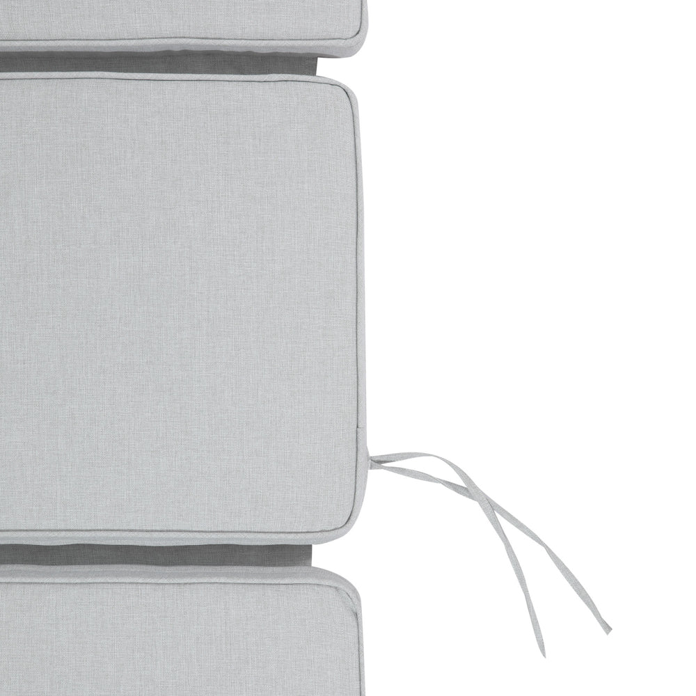 Cojín para tumbona Mati 50x192x5 cm color gris claro | Kubu #