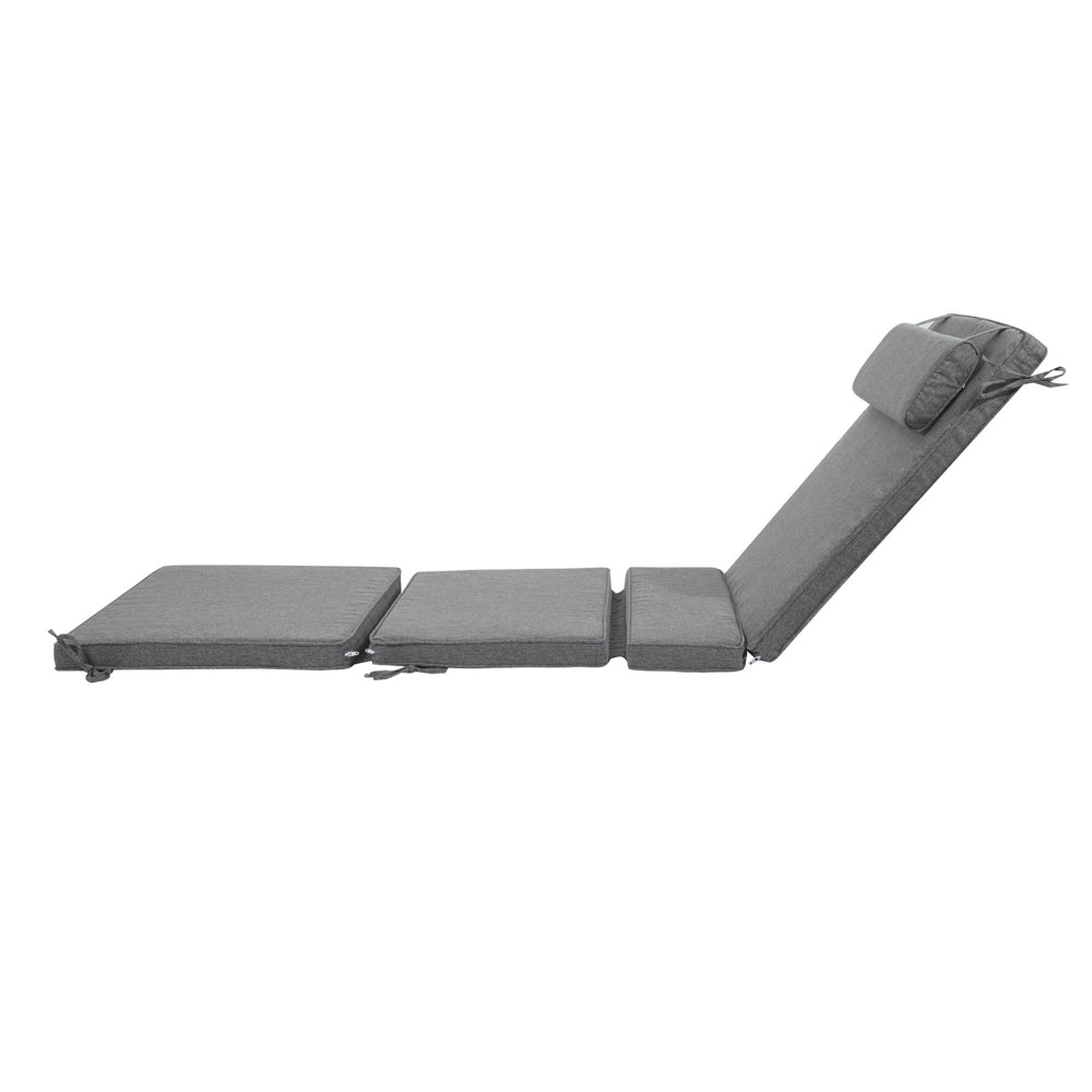 Cojín para tumbona Mati 50x192x5 cm color gris oscuro. | KUBU #