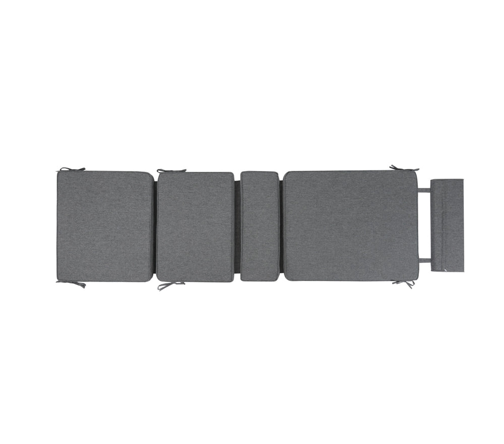 Cojín para tumbona Mati 50x192x5 cm color gris oscuro. | KUBU #