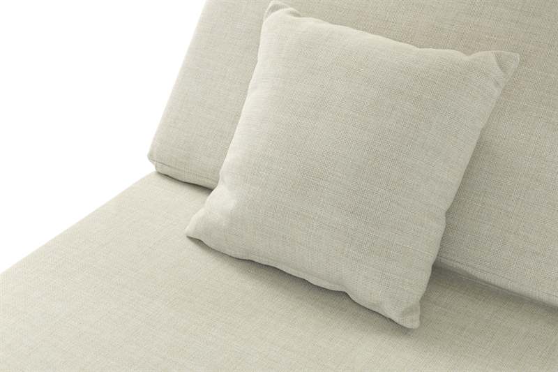 Daybed Edna aluminio taupe y textil beige | Kubu #