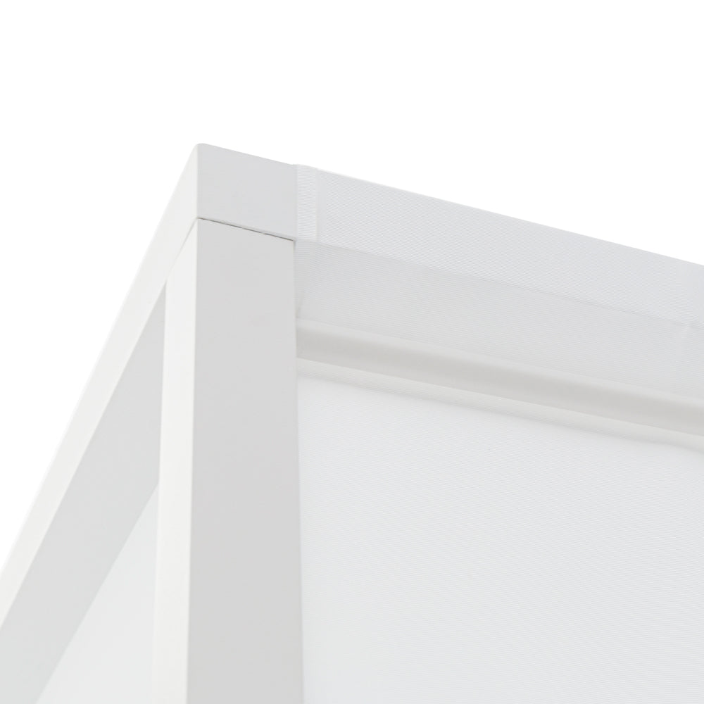 Daybed Edna aluminio y tejido náutico blanco | Kubu #