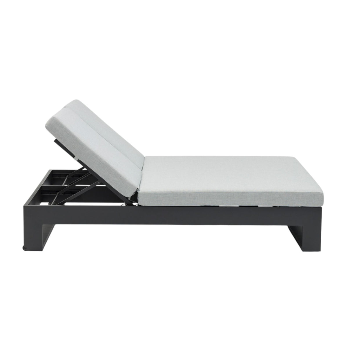 Daybed Niland aluminio antracita y textil gris medio | KUBU #