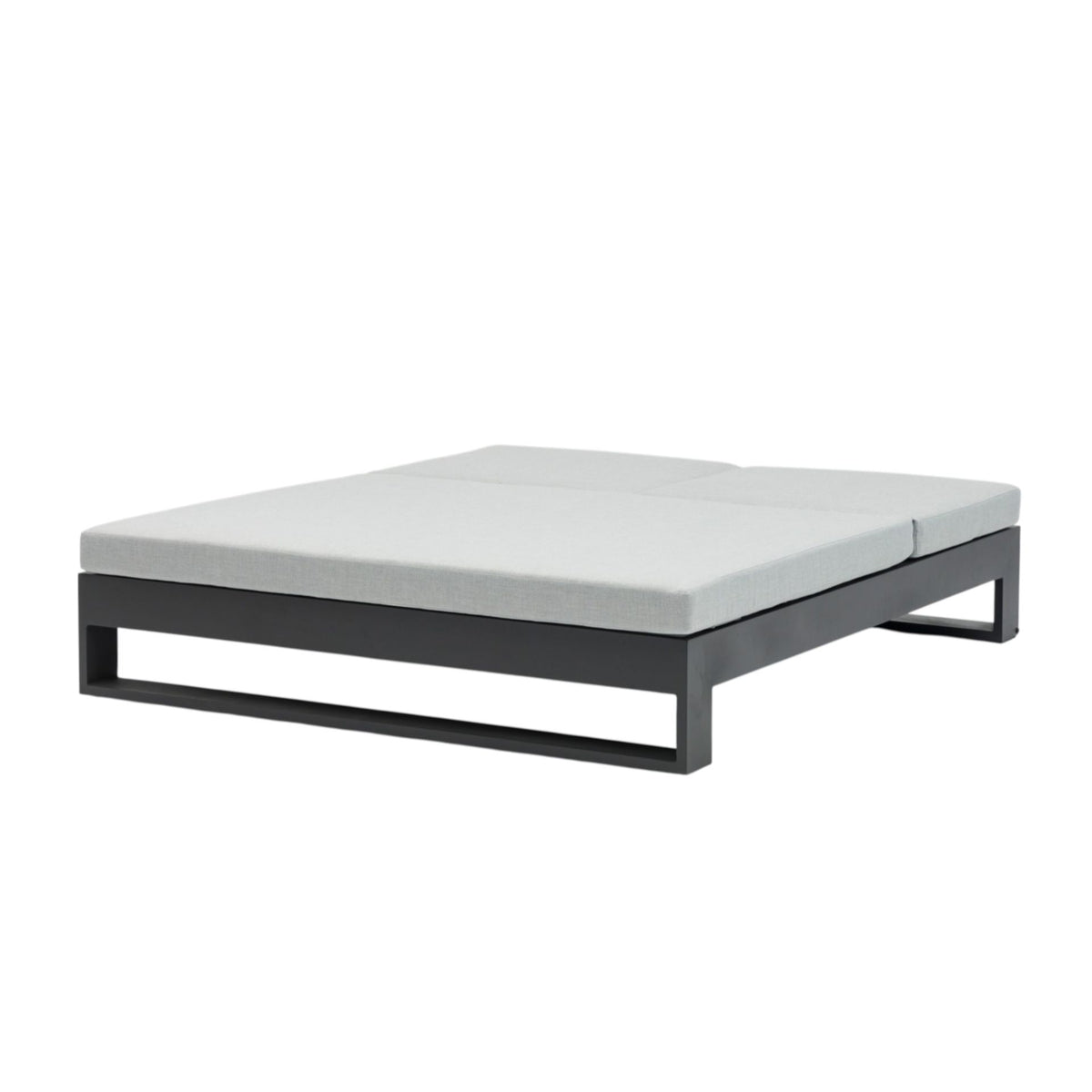 Daybed Niland aluminio antracita y textil gris medio | KUBU #
