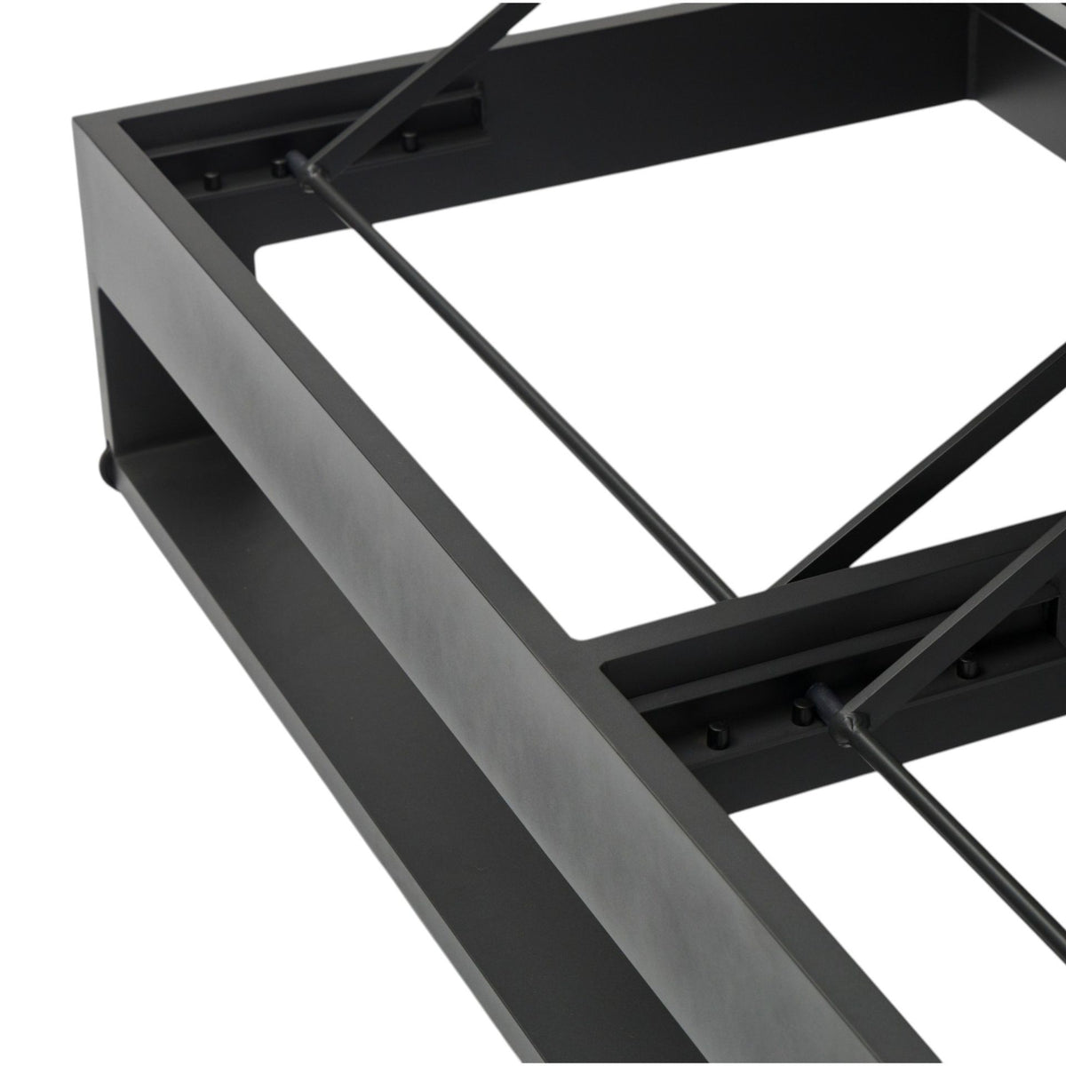 Daybed Niland aluminio antracita y textil gris medio | KUBU #