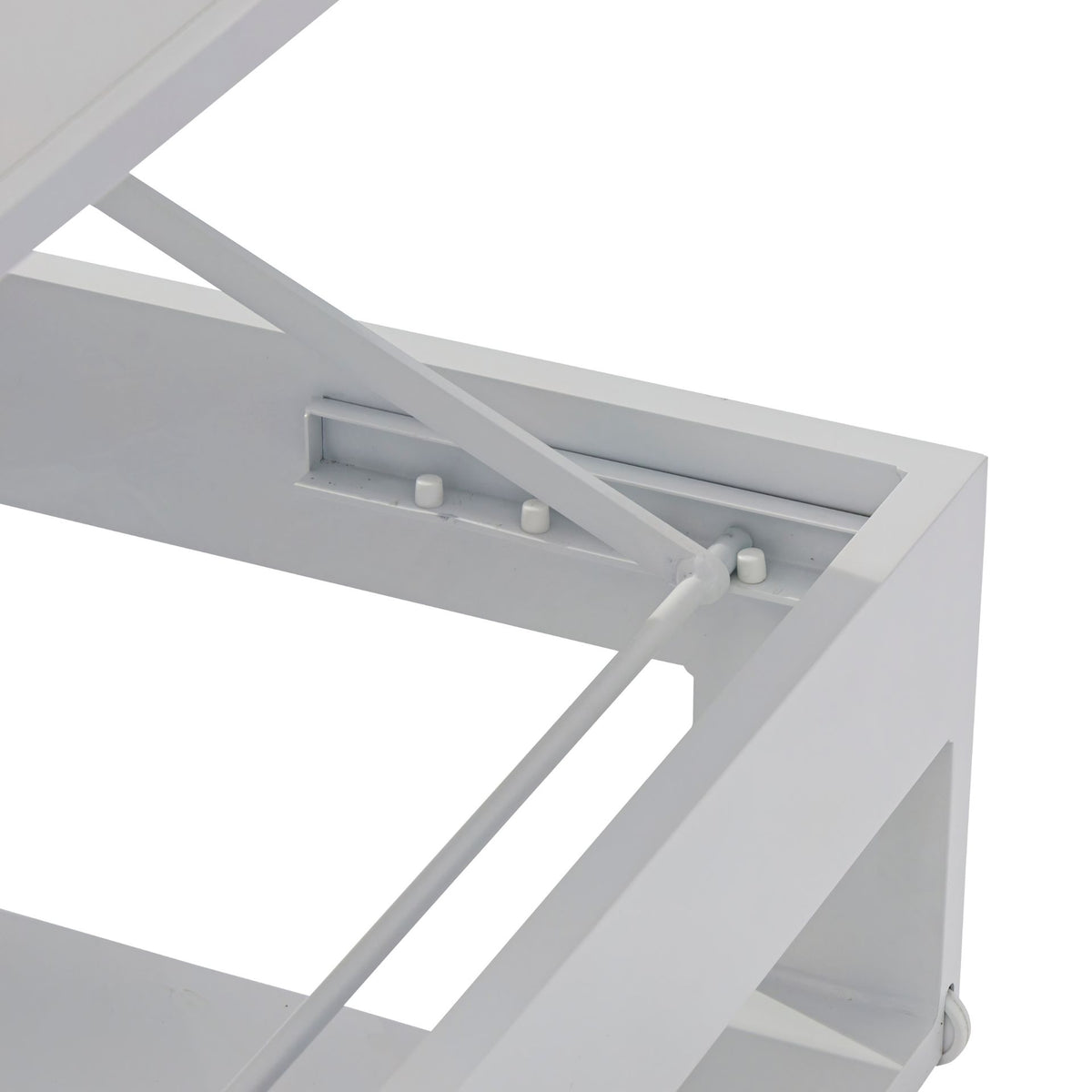 Daybed Niland aluminio blanco y tejido náutico blanco | KUBU #