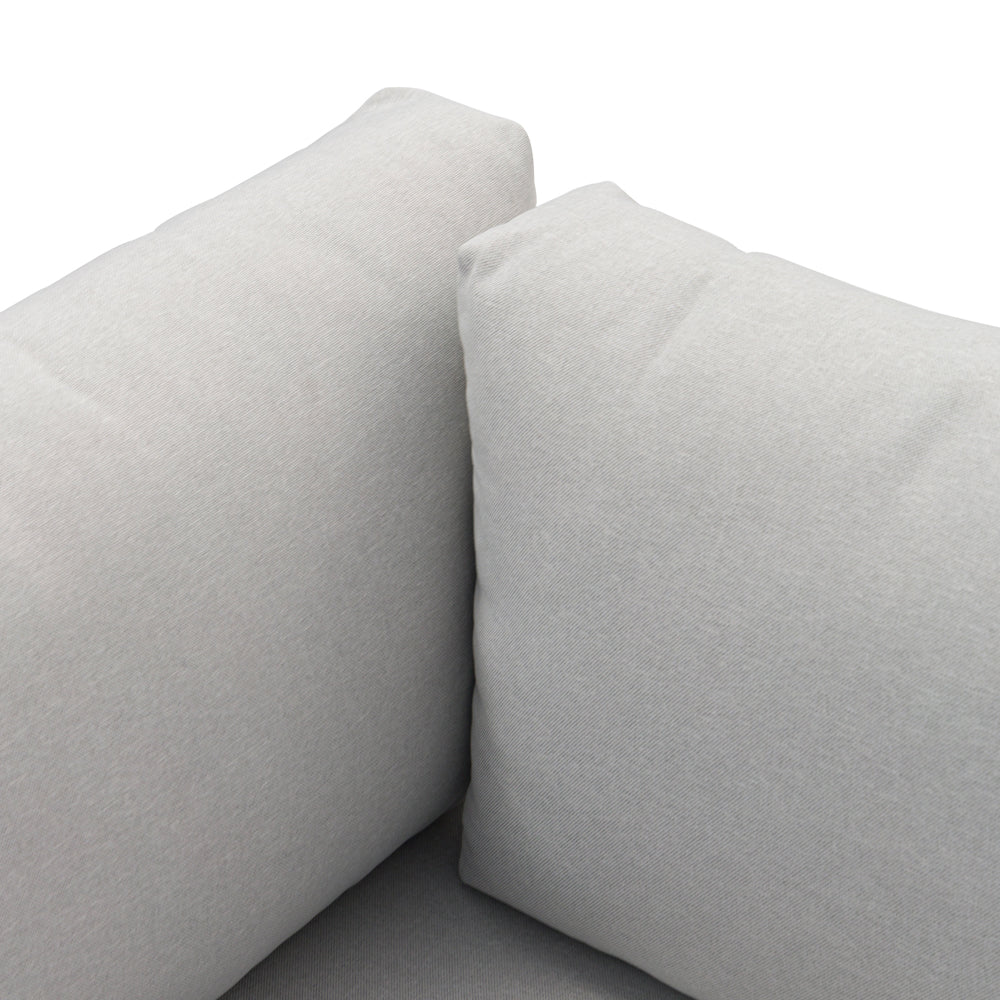 Esquinero de Aluminio Blanco Cojines Gris Claro Niland | Kubu #