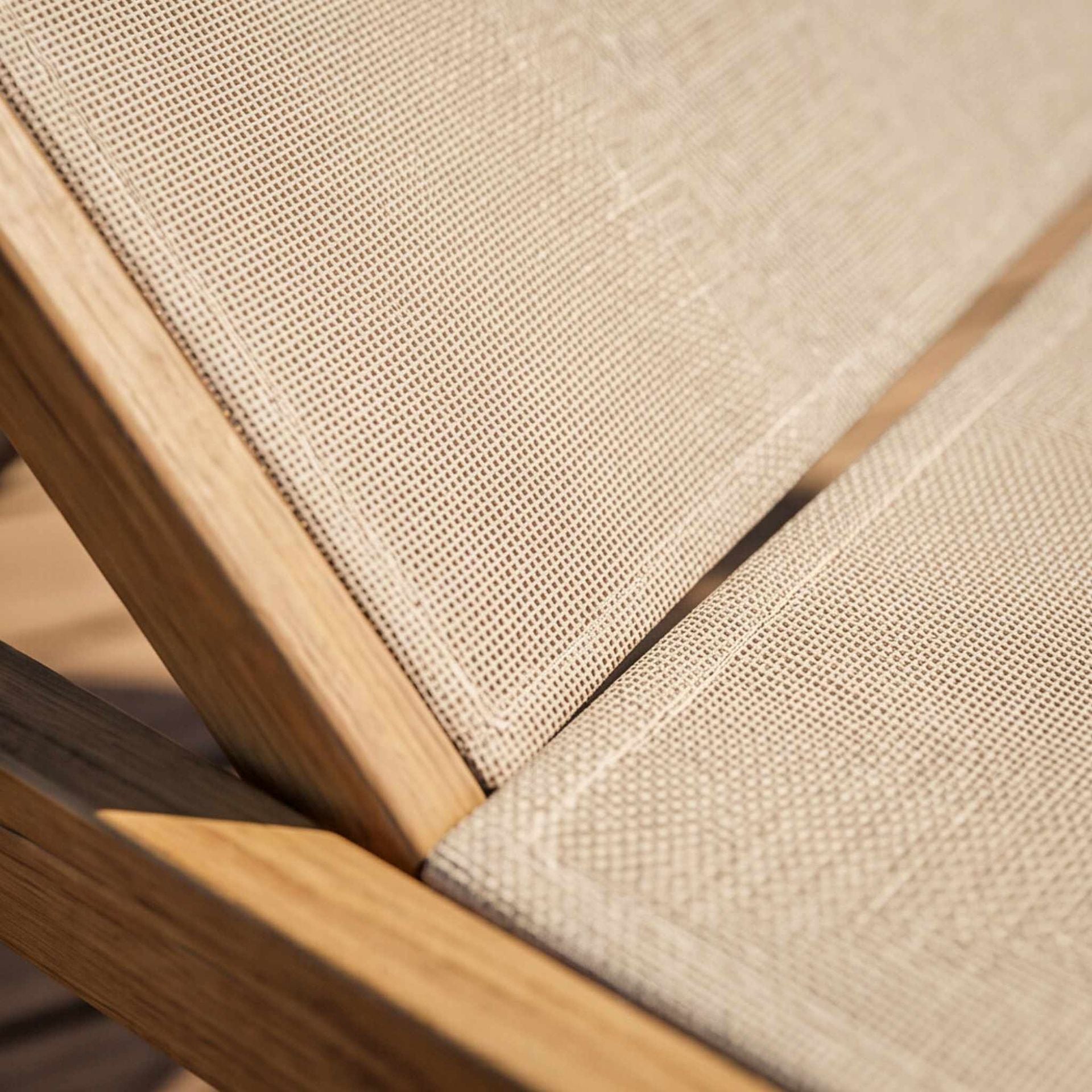 Hamaca apilable Java 205x65x35cm | Efecto Teca | KUBU #
