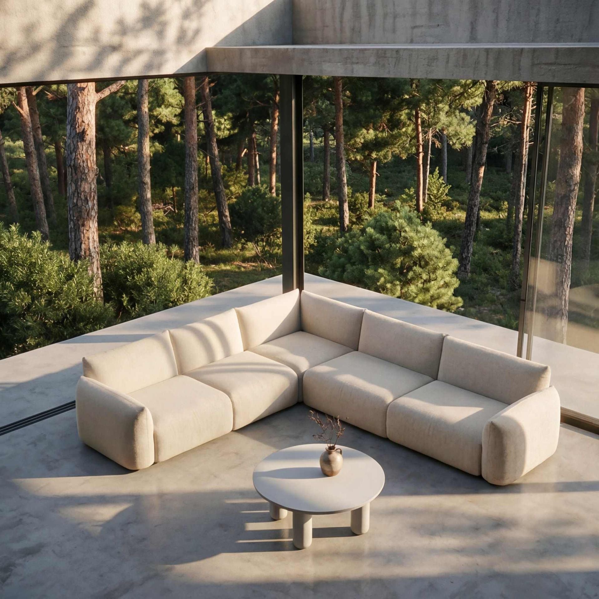 Módulo 2 plazas Riverside beige brazo izquierdo | Kubu #