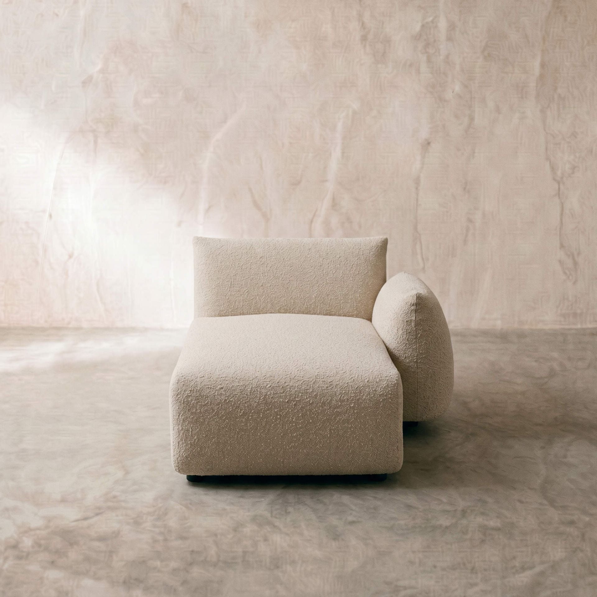 Módulo lounge Riverside brazo derecho (VF) beige | Kubu #