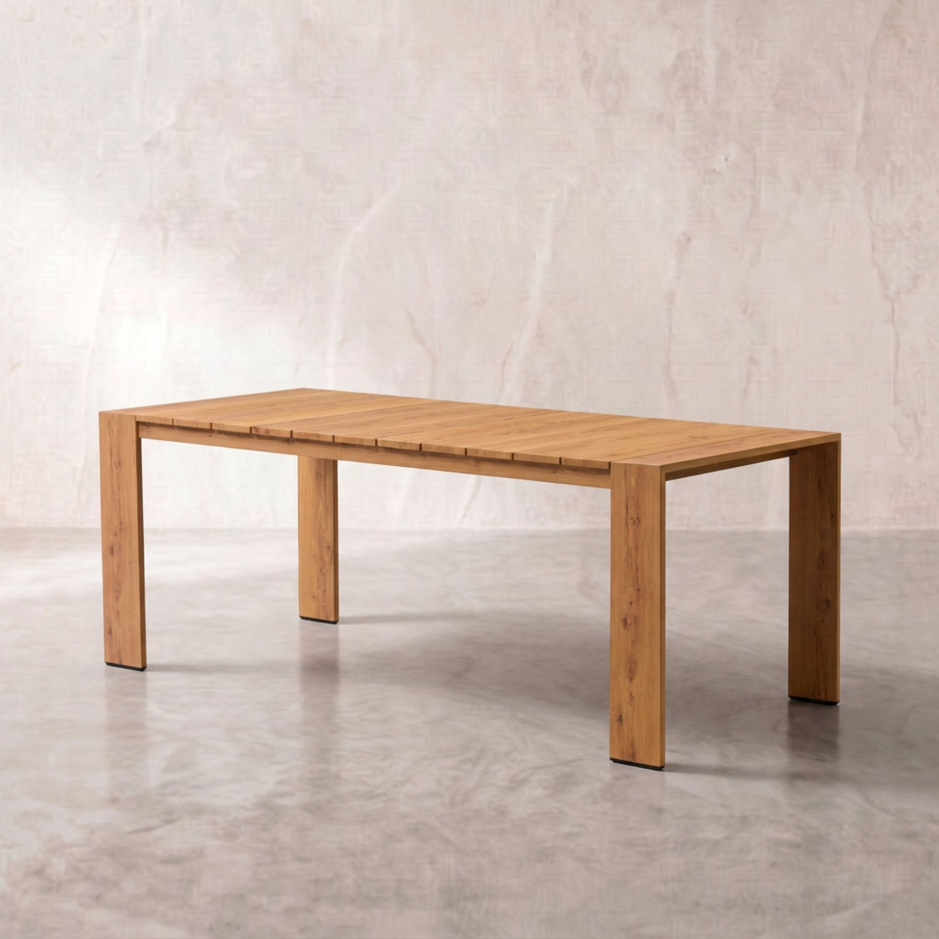 Mesa Comedor Exterior Java 200x90x75cm | Efecto Teca | KUBU #