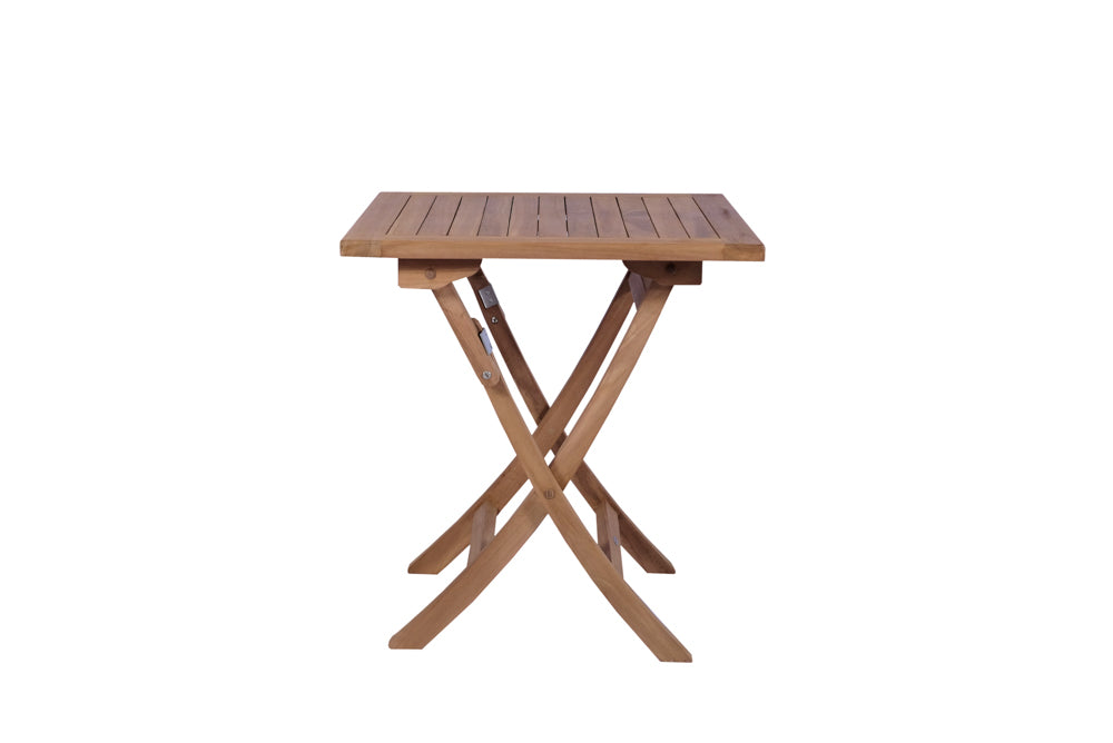 Mesa Plegable Teca Naga 70x70 cm, Sostenible y Resistente | Kubu #