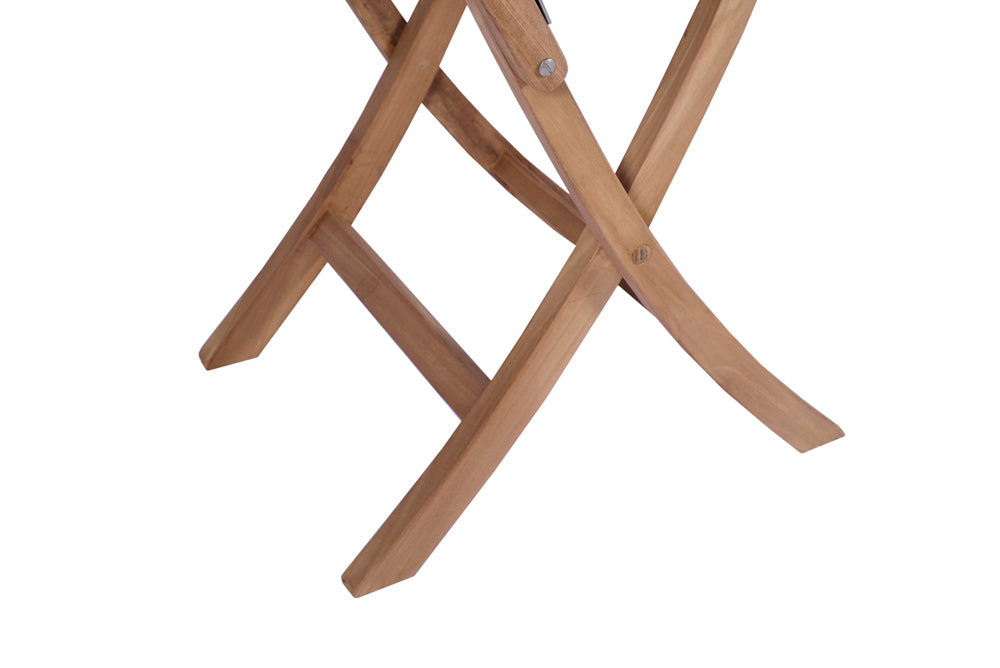Mesa Plegable Teca Naga 70x70 cm, Sostenible y Resistente | Kubu #