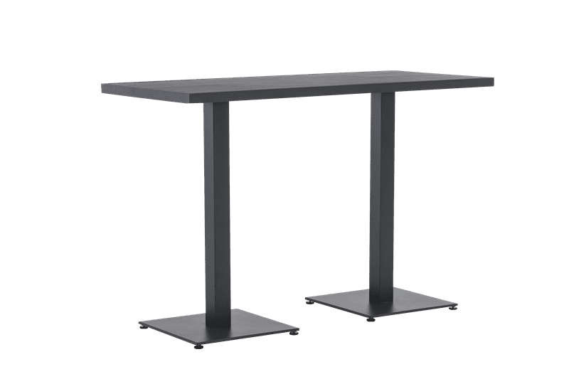 Mesa alta bar Orick 160x70 cm aluminio antracita. | Kubu #