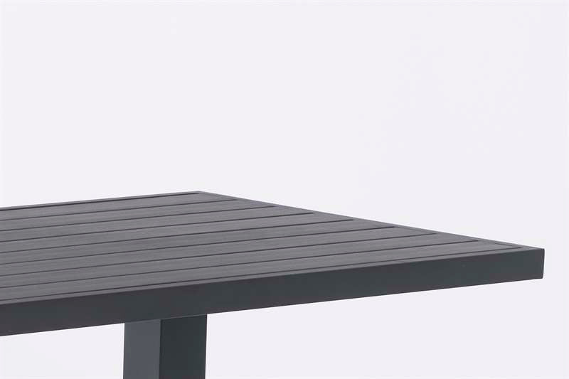Mesa alta bar Orick 160x70 cm aluminio antracita. | Kubu #