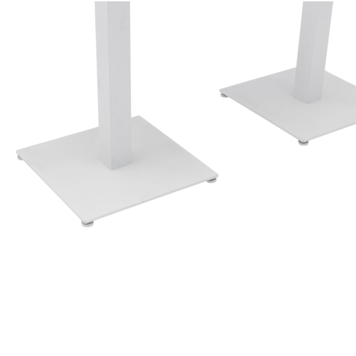Mesa alta bar Orick 160x70 cm aluminio blanco. | KUBU #
