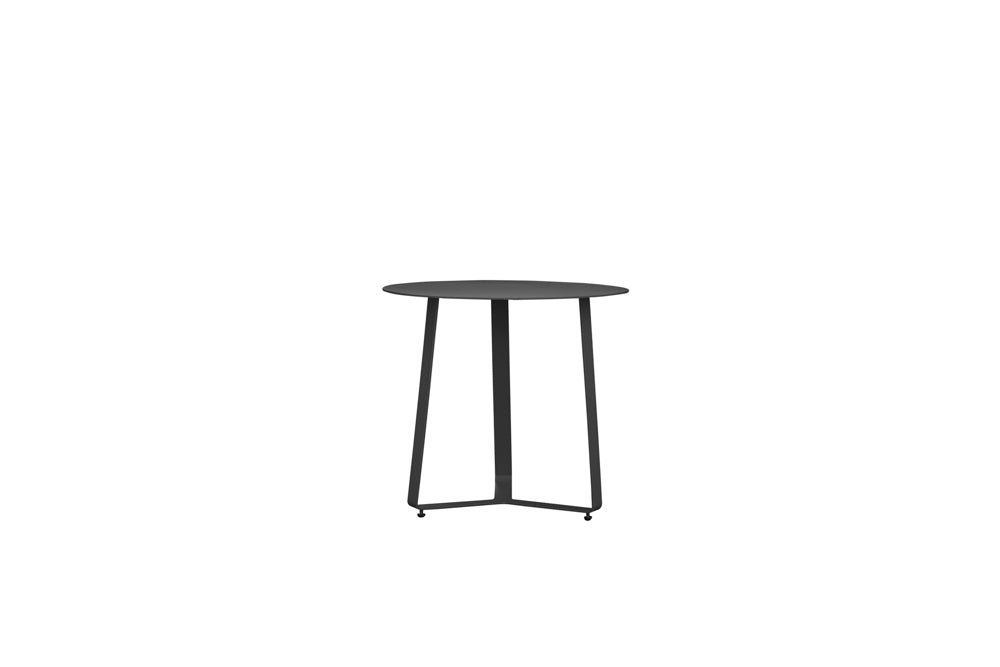 Mesa auxiliar Bangor Ø 60 cm aluminio antracita | Kubu #