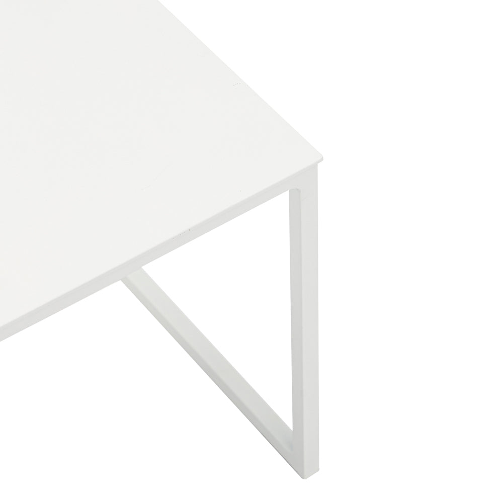 Mesa auxiliar Davis aluminio blanco | Kubu #