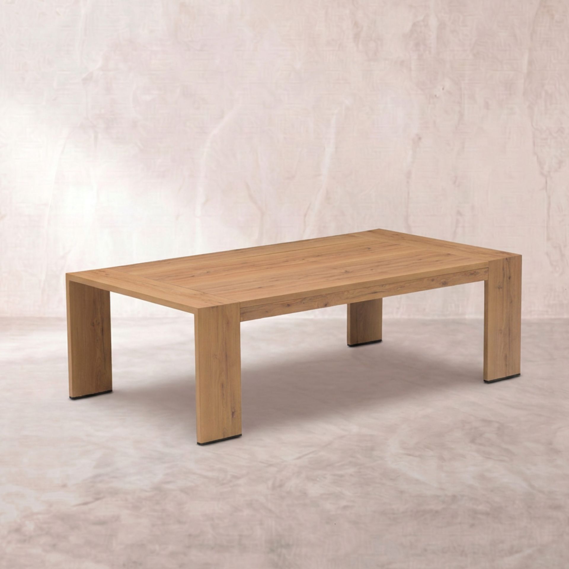 Mesa de Centro Exterior Java 130x70x40cm | Efecto Teca | KUBU #