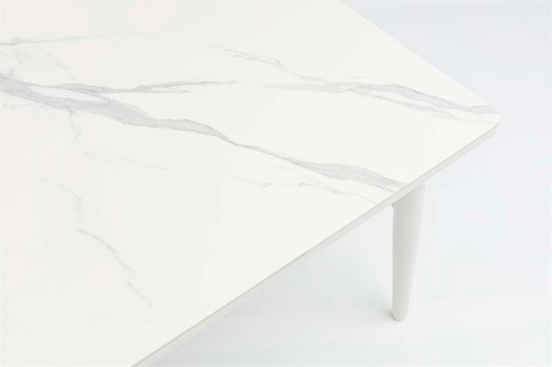 Mesa de Comedor Exterior Irvine 220x100 cm | Aluminio y Porcelánico | Kubu #