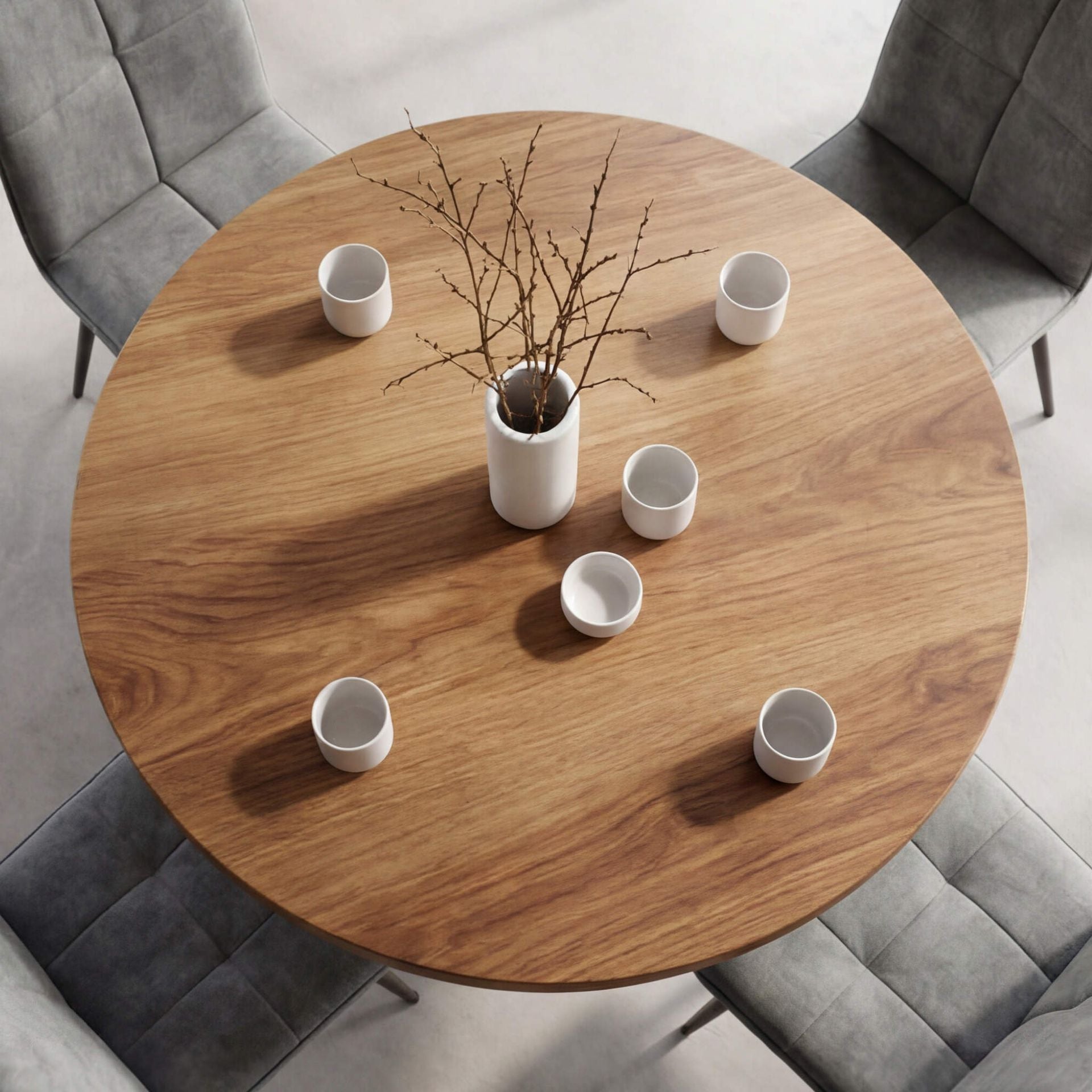 Mesa de Comedor Redonda Eivissa | Madera y Diseño Ø120 cm | Kubu #