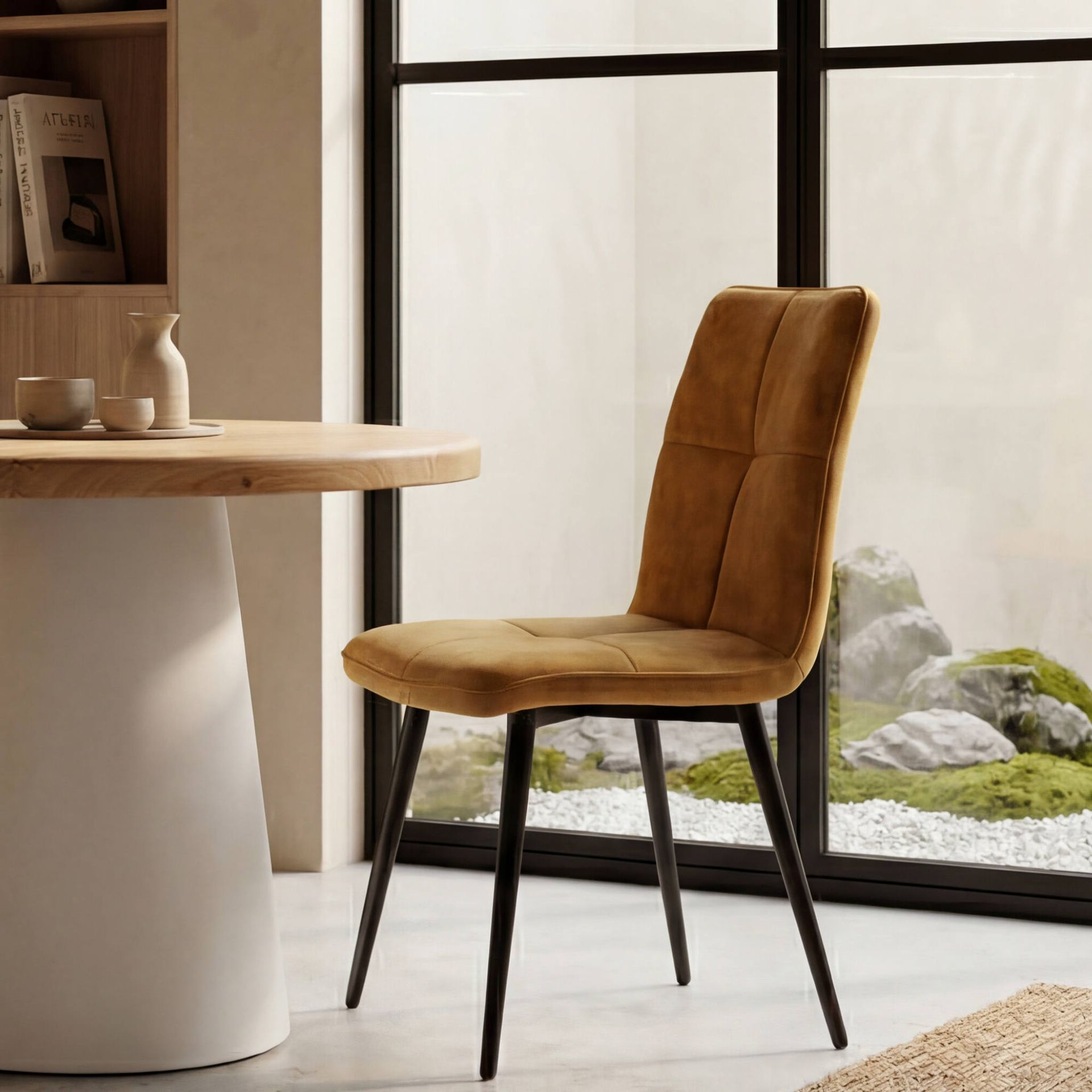 Mesa de Comedor Redonda Eivissa | Madera y Diseño Ø90 cm | KUBU #
