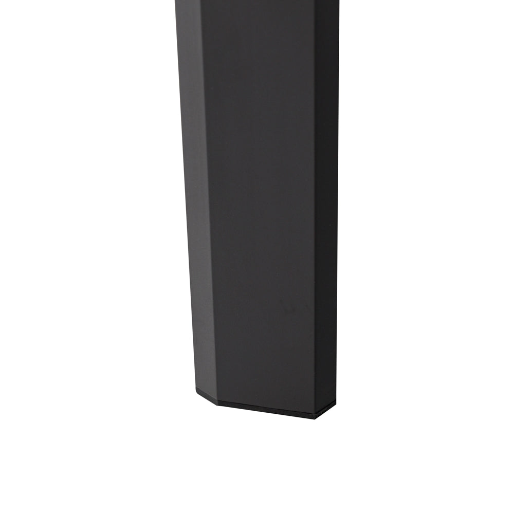 Mesa de Exterior Extensible Orick 100 x 200/300cm | Aluminio y Cristal Mate Antracita | KUBU #
