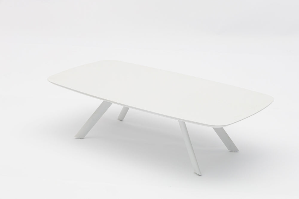 Mesa  de centro Anmore  aluminio blanco | Kubu #