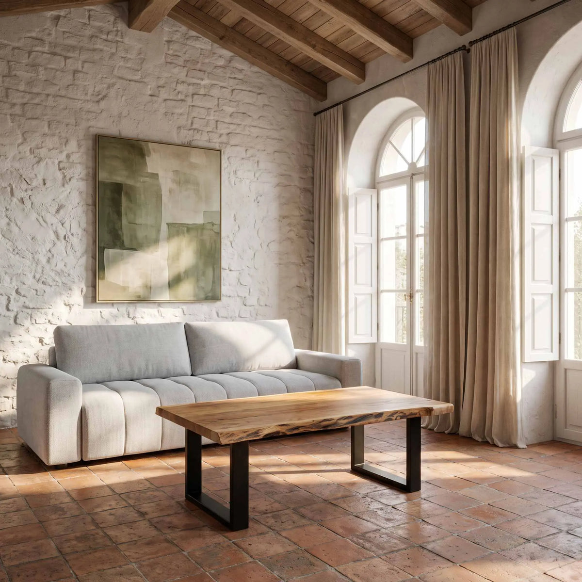 Mesa de centro Janeiro 120x65x45cm | Madera de Acacia | KUBU #