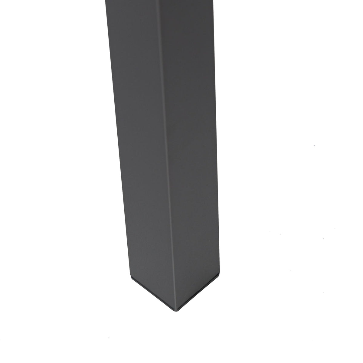 Mesa de comedor Adin 90 x 90 cm aluminio y cristal antracita | KUBU #