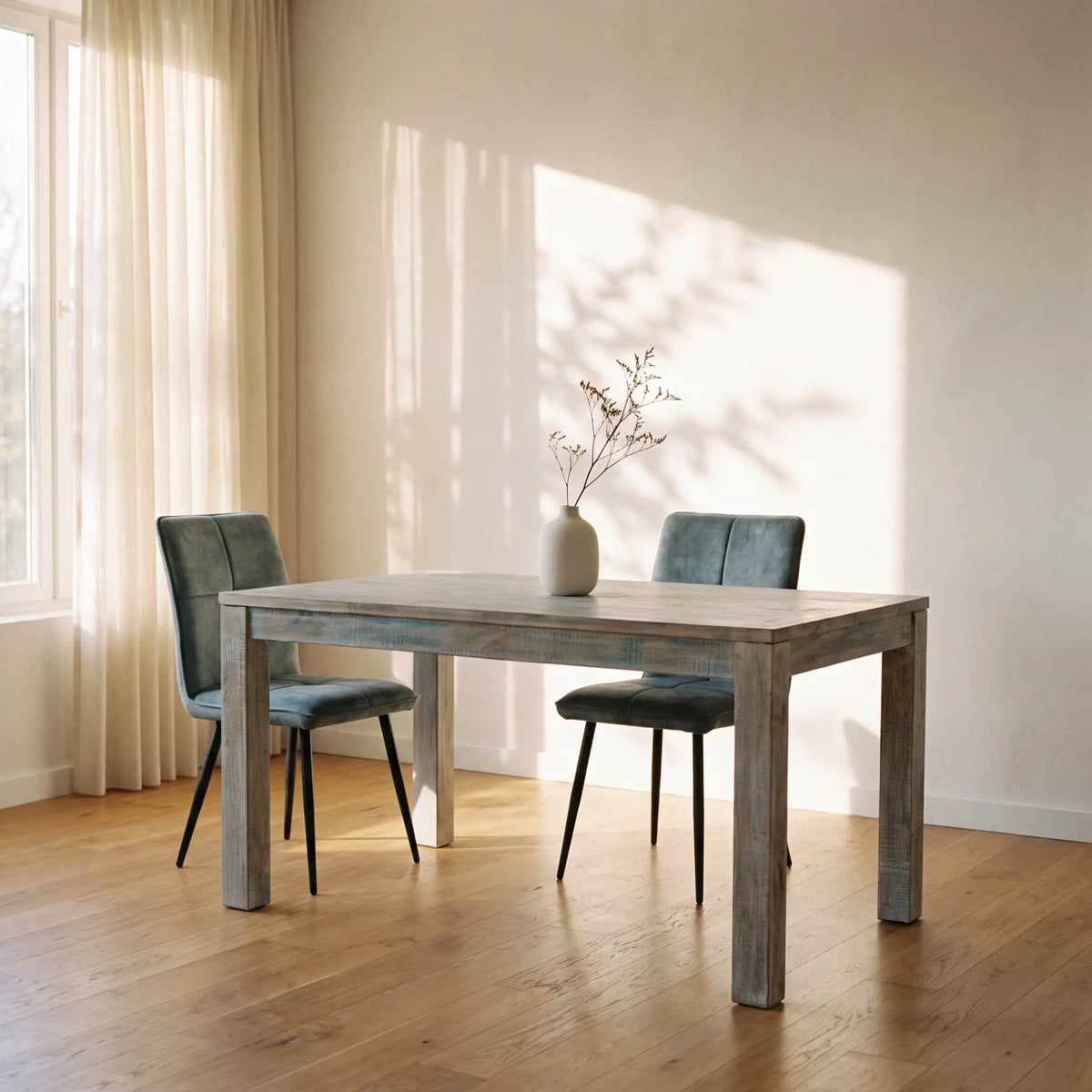 Mesa de comedor Alhmirah 140x90x76cm | Madera de Mango | KUBU #