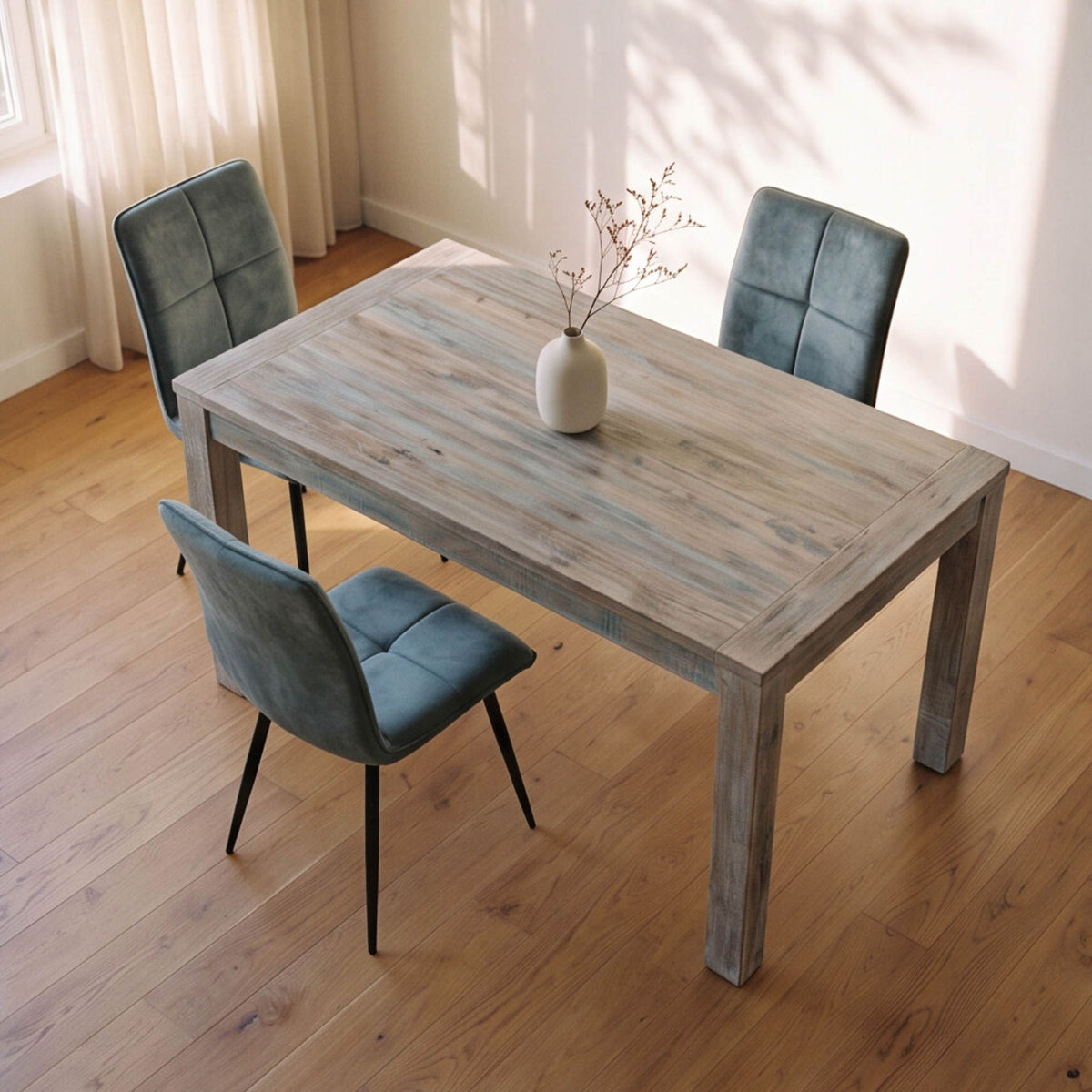 Mesa de comedor Alhmirah 140x90x76cm | Madera de Mango | KUBU #