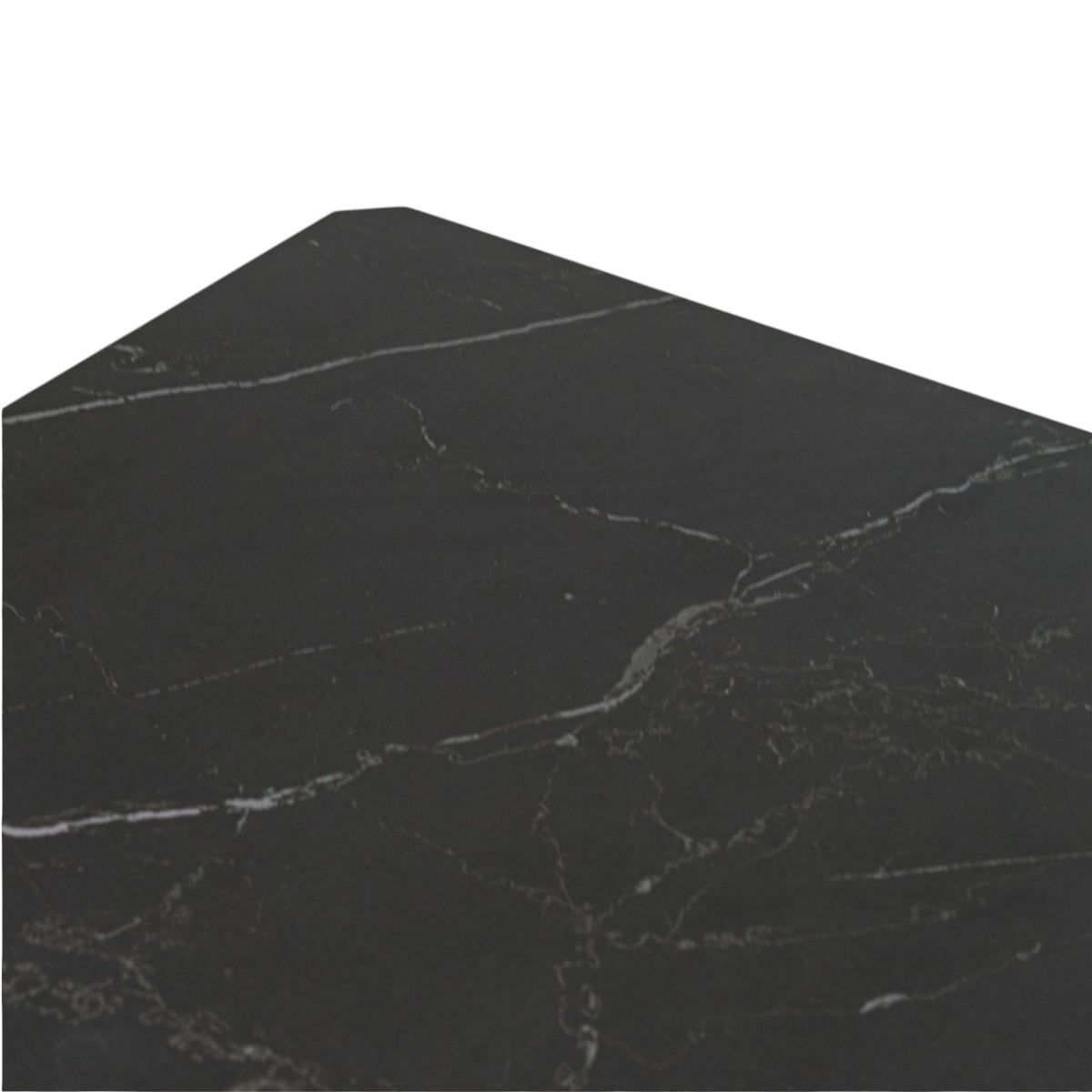 Mesa de comedor Boori 160x90 aluminio antracita top mesa porcelánico negro | KUBU #