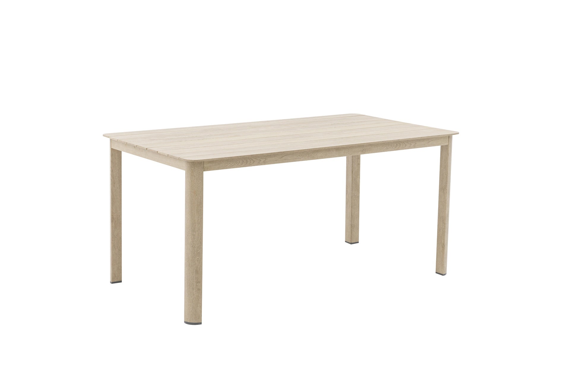 Mesa de comedor Harmony 160*88 cm  aluminio efecto madera | Kubu #