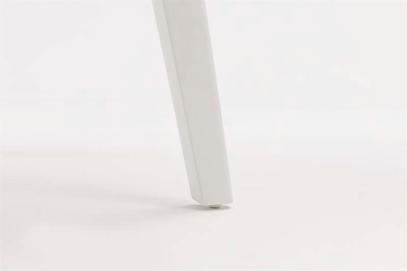Mesa de comedor Nelayan 180x90 aluminio blanco top mesa porcelánico blanco | Kubu #