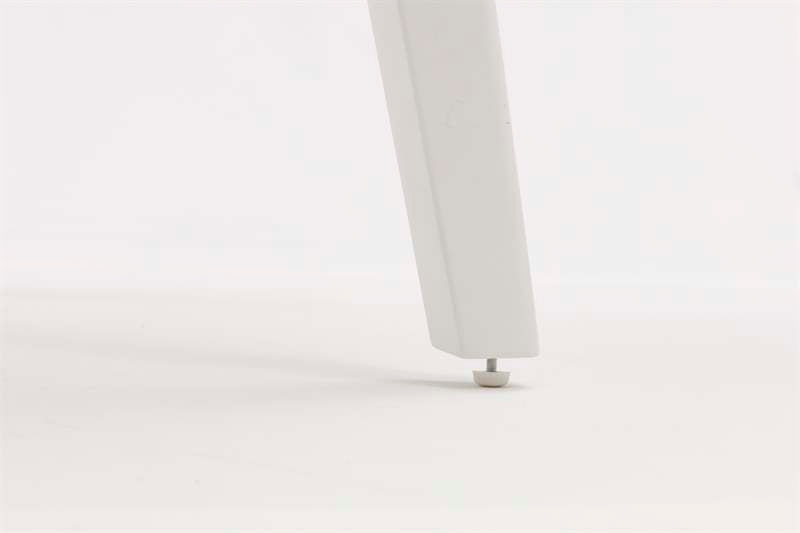 Mesa de comedor Nelayan 180x90 aluminio blanco top mesa porcelánico blanco | Kubu #