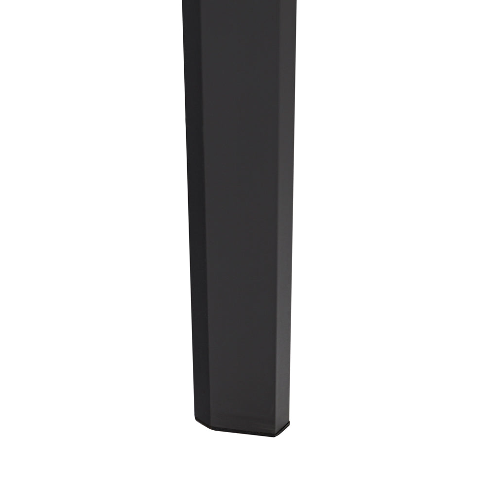 Mesa extensible ORICK 100 x 150/225cm | Aluminio y Cristal Mate Antracita | KUBU #