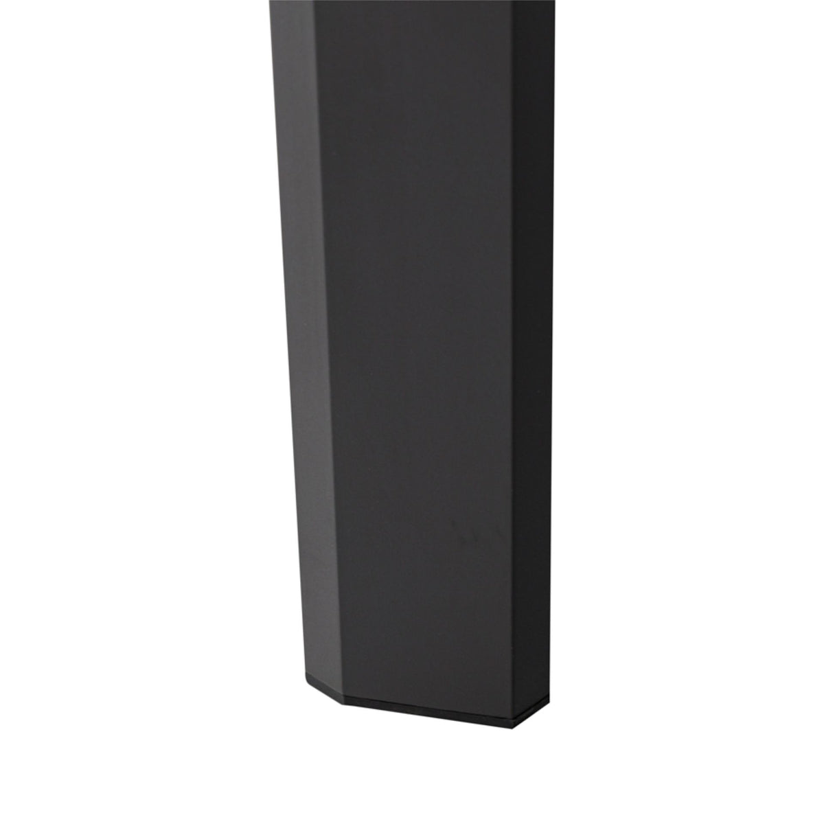 Mesa extensible ORICK 100 x 200/300 cm aluminio y cristal antracita | KUBU #