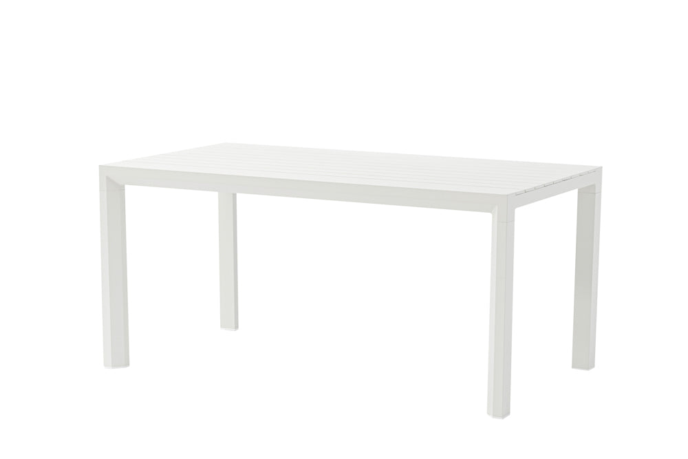 Mesa fija Byron 160 cm aluminio blanco | Kubu #